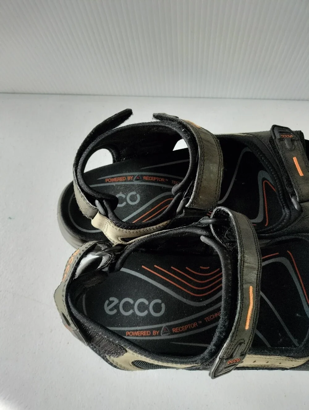 Ecco Yucatan Men's Black Sandals Eu 46/ US 12-12.5 Hiking Outdoors Camping